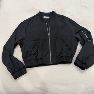 Topshop Black Bomber Jacket